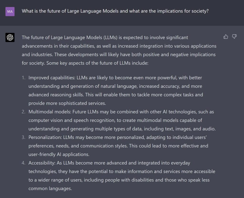 What is the future of Large Language Models